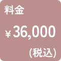 料金36,000円（税込）
