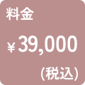 料金39,000円（税込）